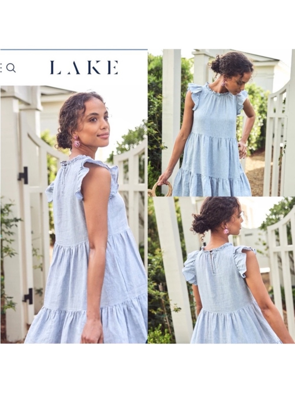 LAKE Helen 100% Linen Dress